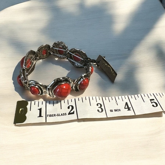 nOir Jewelry Red and Silver Bracelet NWT - Picture 5 of 5